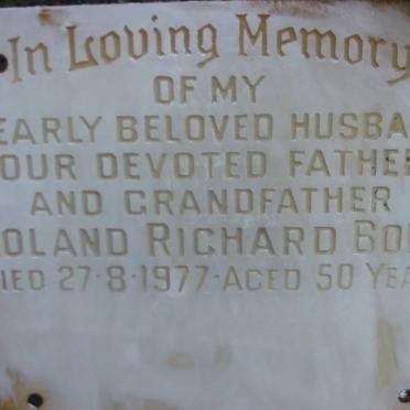 BOND Roland Richard -1977