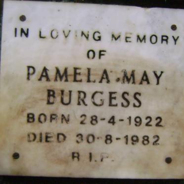 BURGESS Pamela May 1922-1982