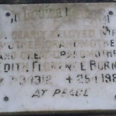 BURNS Edith Florence 1912-1983