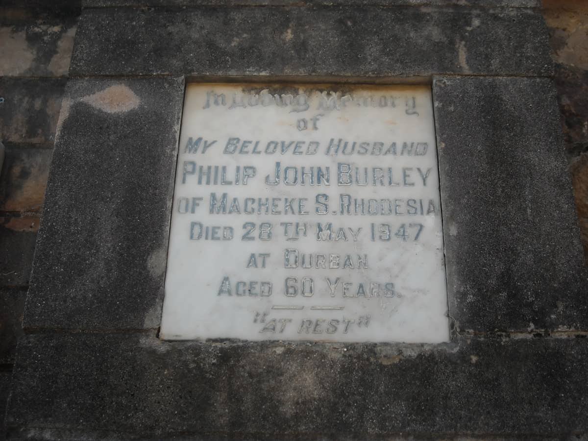 BURLEY Philip John -1947