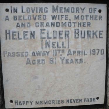 BURKE Helen Elder -1970