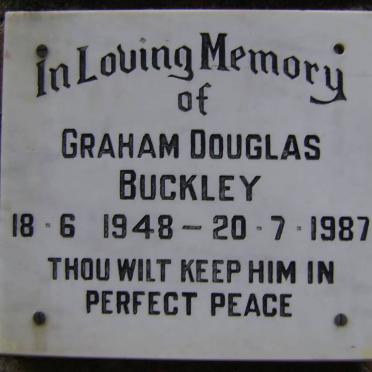 BUCKLEY Graham Douglas 1948-1987