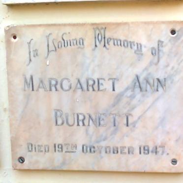BURNETT Margaret Ann -1947