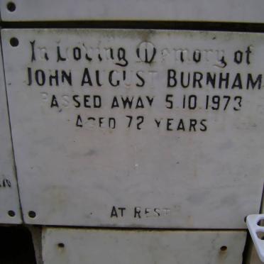 BURNHAM John August -1973
