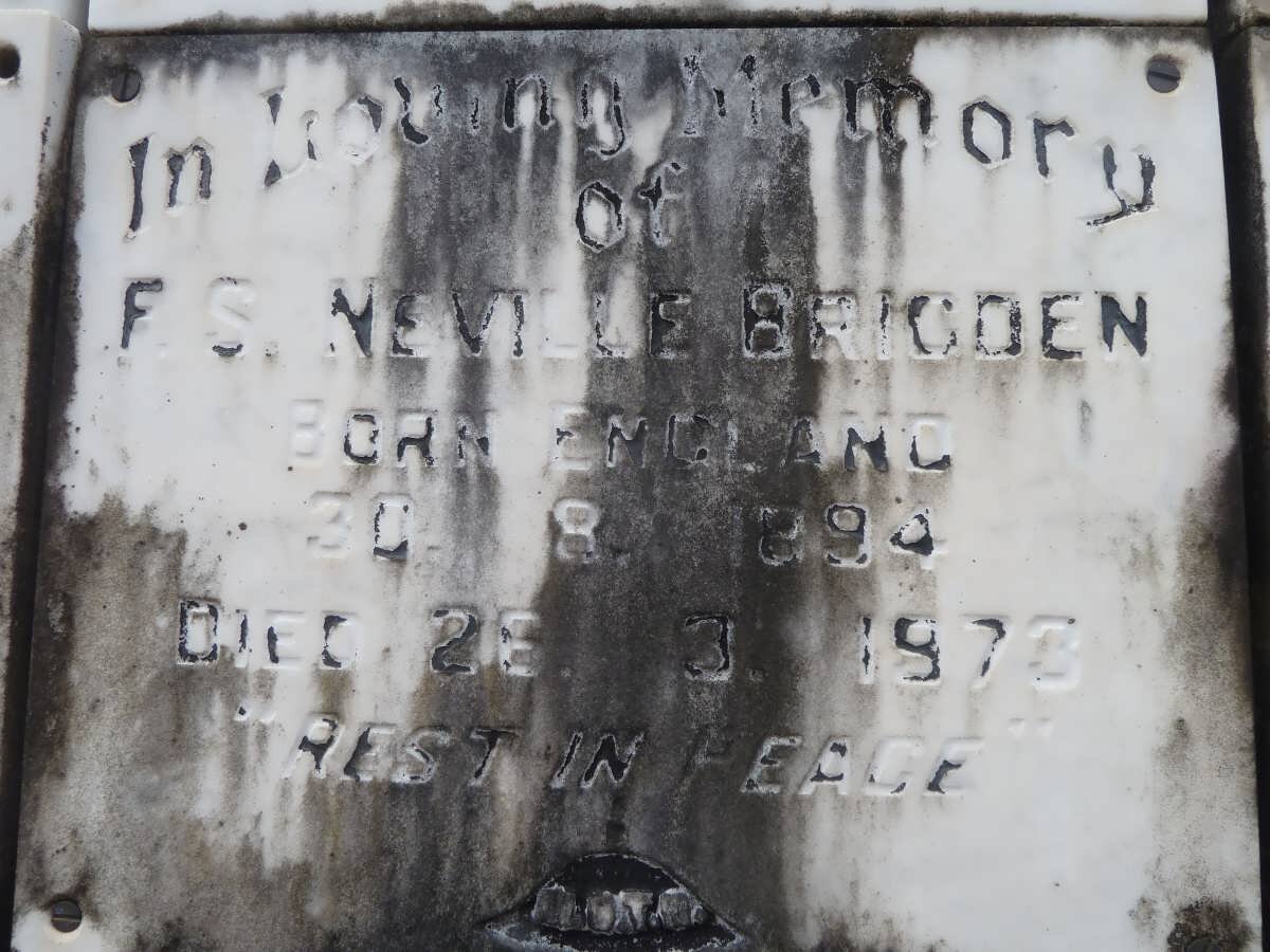 BRIGDEN F.S. Neville 1894-1973