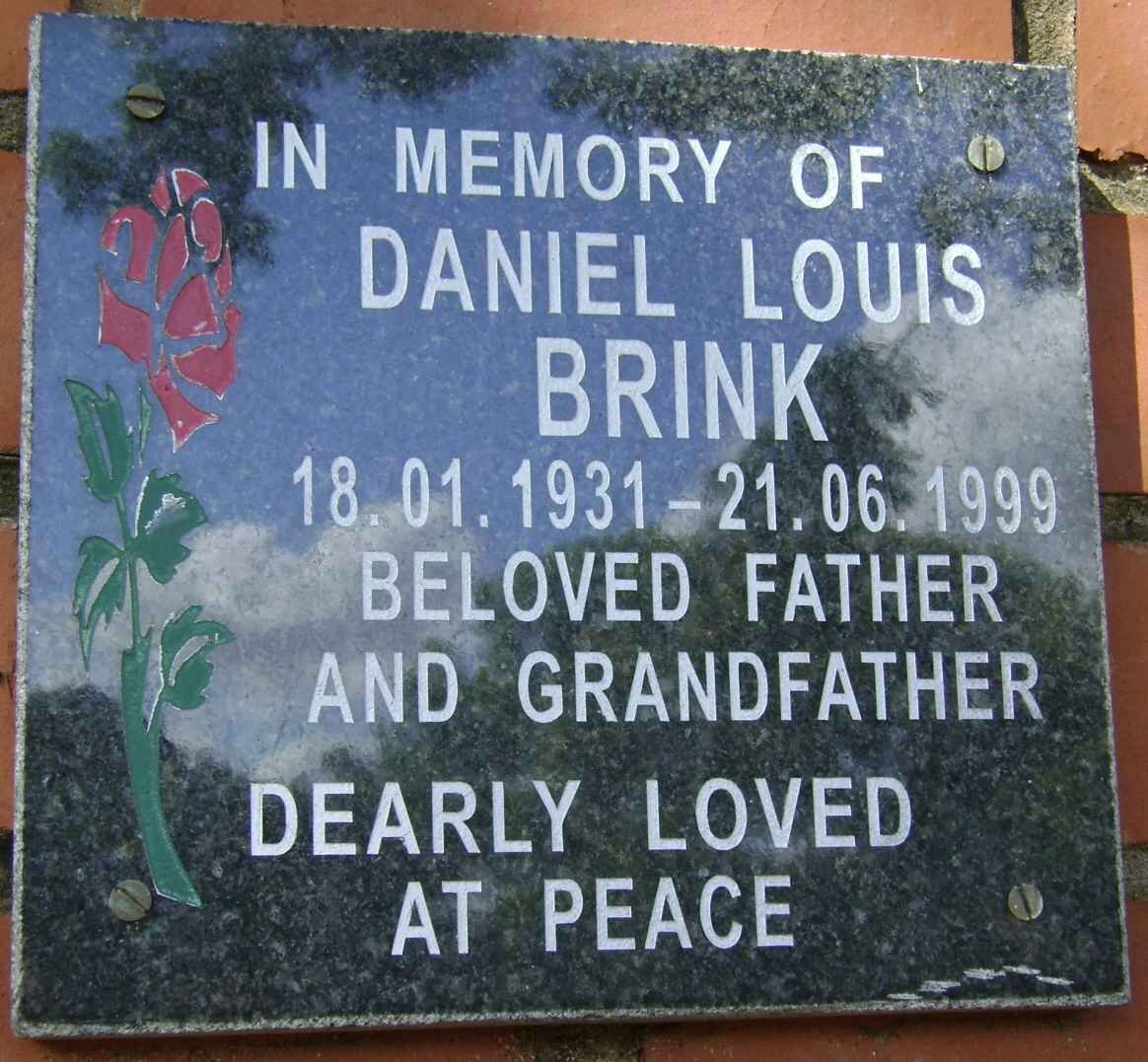 BRINK Daniel Louis 1931-1999