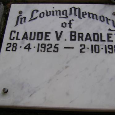 BRADLEY Claude V. 1925-1988