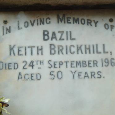 BRICKHILL Bazil Keith -1963