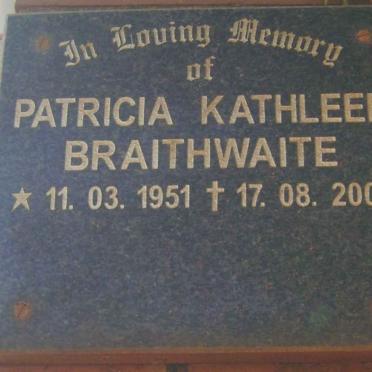 BRAITHWAITE Patricia Kathleen 1951-2002