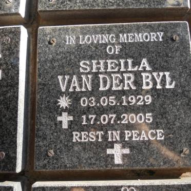 BYL Sheila, van der 1929-2005