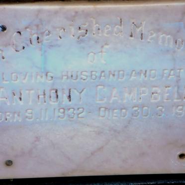 CAMPBELL Anthony 1932-1987