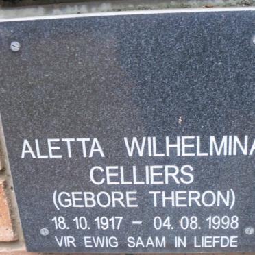 CELLIERS Aletta Wilhelmina nee THERON 1917-1998