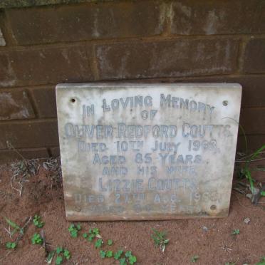 COUTTS Olivier Redford -1963 &amp; Lizzie -1968