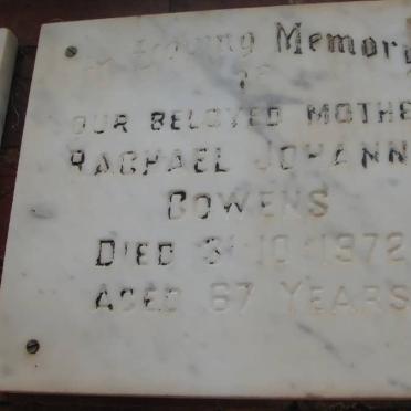 COWENS Rachael Johanna -1972