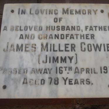 COWIE James Miller -1971