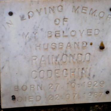 CODEGHINI Raimondo 1929-1987