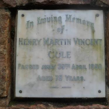 COLE Henry Martin Vincent -1956