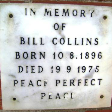 COLLINS Bill 1896-1975