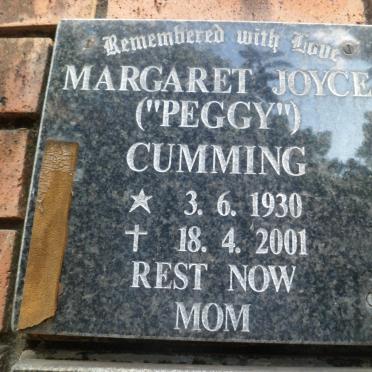 CUMMING Margaret Joyce 1930-2001