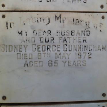 CUNNINGHAM Sidney George -1972