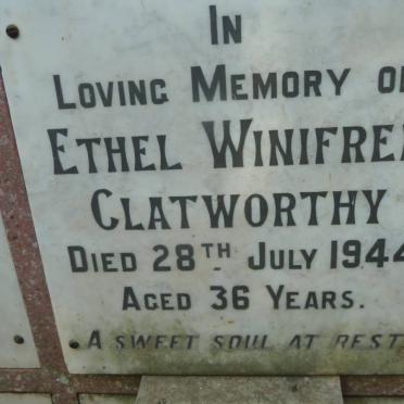 CLATWORTHY Ethel Winifred -1944