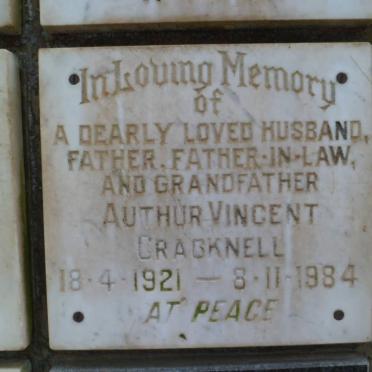 CRACKNELL Authur Vincent 1921-1984