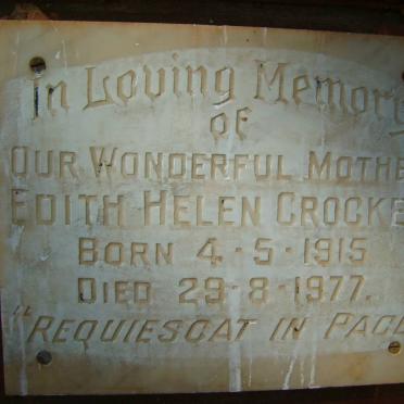 CROCKET Edith Helen 1915-1977