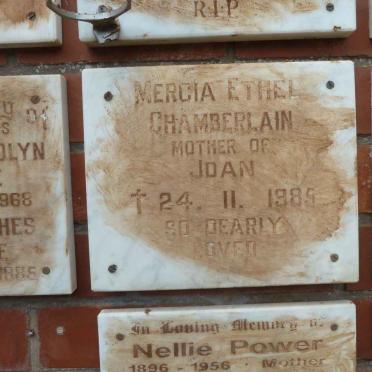 CHAMBERLAIN Mercia Ethel -1985