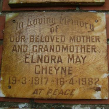 CHEYNE Elnora May 1917-1982