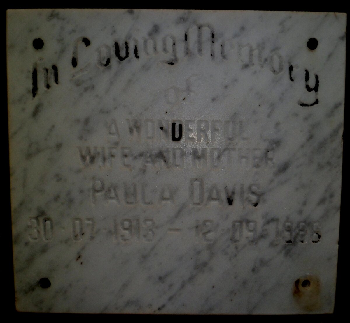 DAVIS Paula 1913-1986