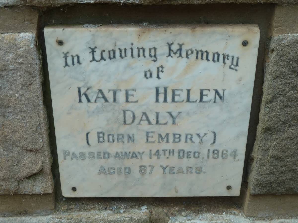 DALY Kate Helen nee EMBRY -1964
