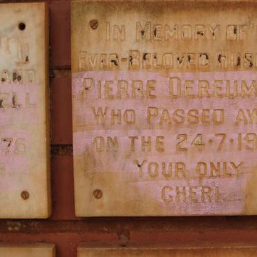 DEREUMAUX Pierre -1974