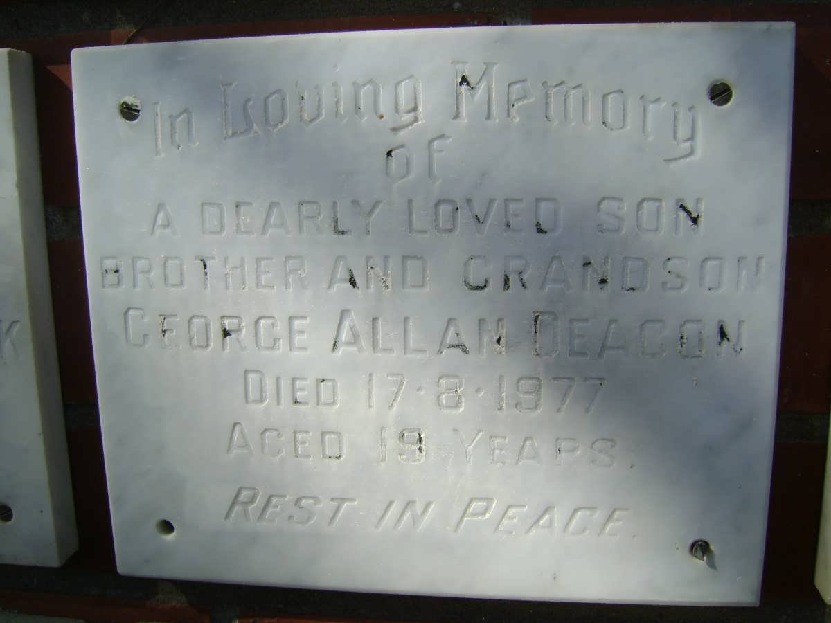 DEACON George Allan -1977