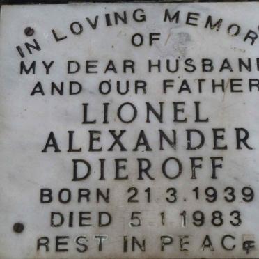 DIEROFF Lionel Alexander 1939-1983