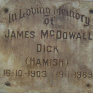 DICK James McDowall 1903-1989