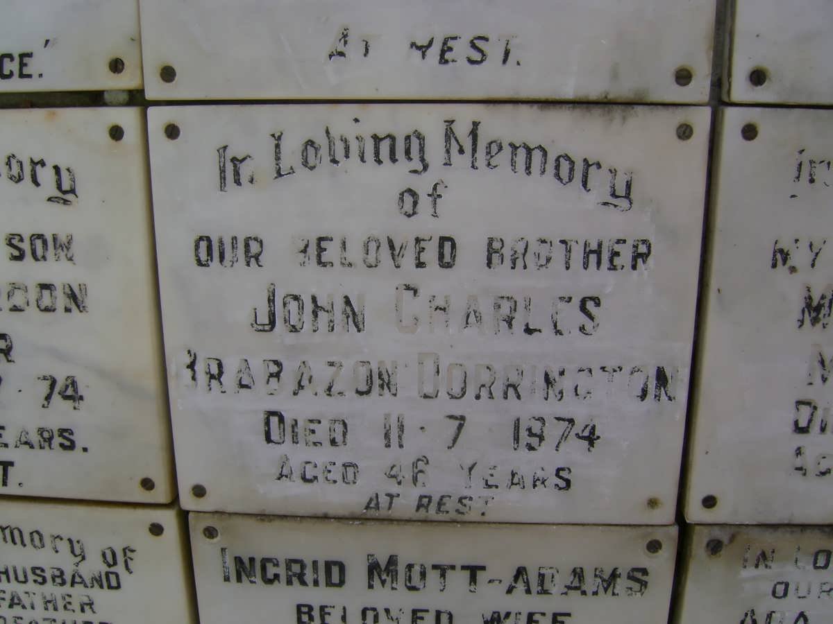 DORRINGTON John Charles Brabazon -1974