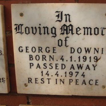 DOWNIE George 1919-1974