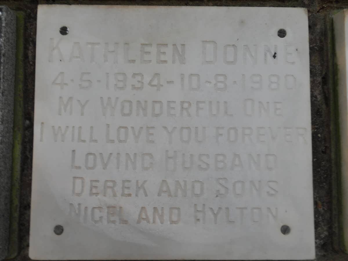 DONNE Kathleen 1934-1980