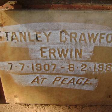 ERWIN Stanley Crawford 1907-1981
