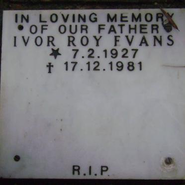 EVANS Ivor Roy 1927-1981