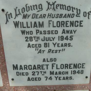 FLORENCE William -1945 &amp; Margaret -1948