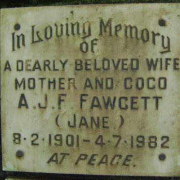 FAWCETT A.J.F. 1901-1982