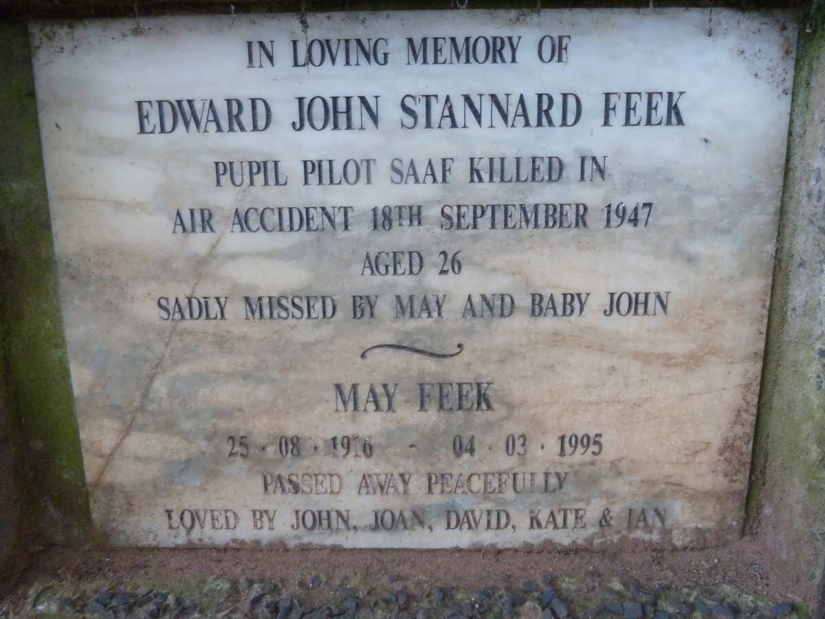 FEEK Edward John Stannard -1947 &amp; May 1916-1995