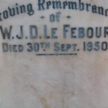 FEBOUR W.J.D., Le -1950