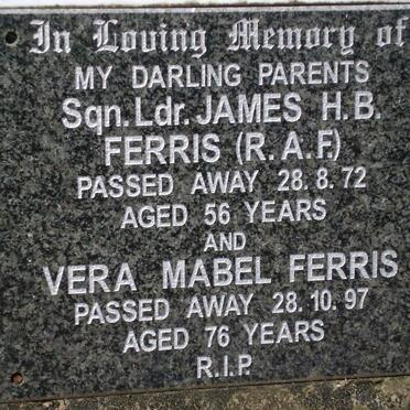 FERRIS James H.B. -1972 &amp; Vera Mabel -1997