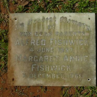 FISHWICK Alfred -1957 &amp; Margaret Annie -1961