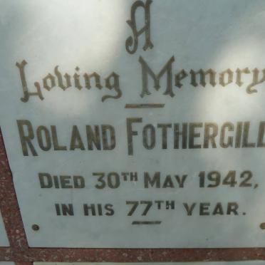 FOTHERGILL Roland -1942