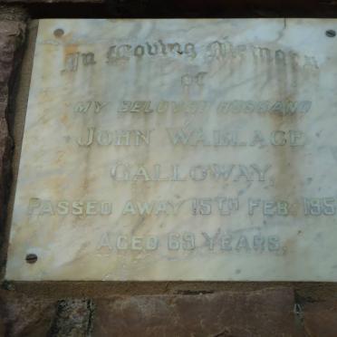 GALLOWAY John Wallace -1957