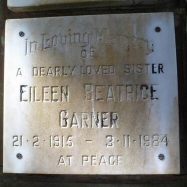 GARNER Eileen Beatrice 1915-1984
