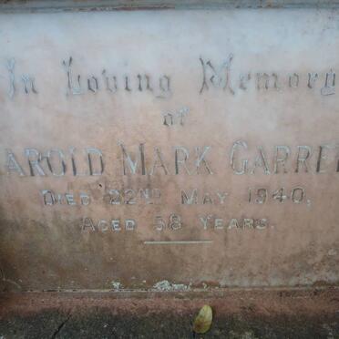 GARRETT Harold Mark -1940